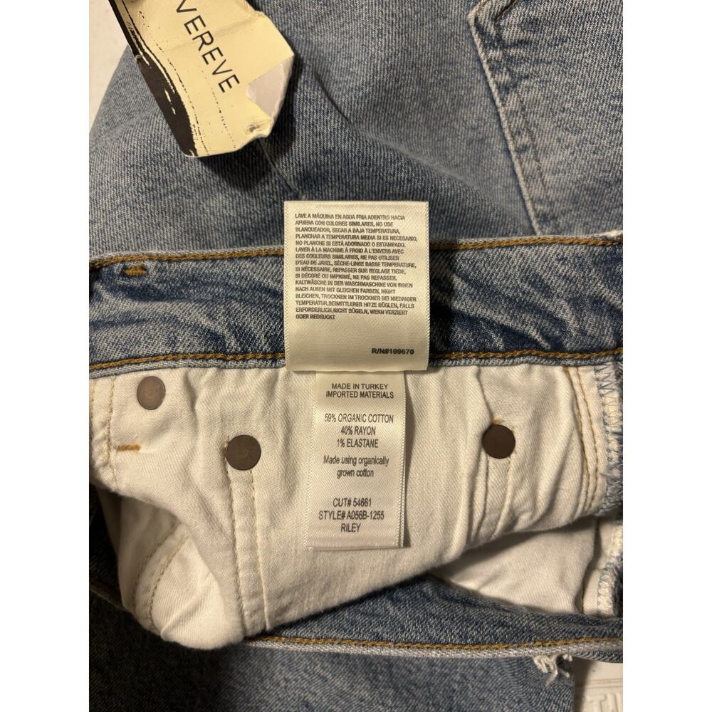 Agolde Jeans 32 Blue Riley High Rise Straight Crop New - Picture 11 of 12